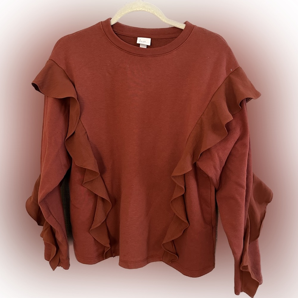 NWT a new day Ruffled Sweater